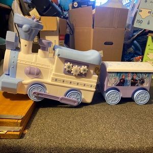 Toddler ride on train set